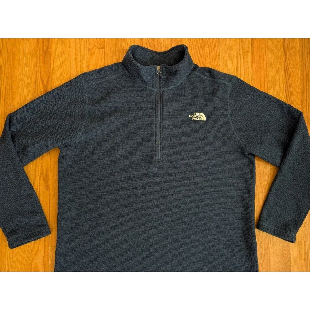 The North Face Jacket Mens XXL Textured Cap Rock Quarter Zip Fleece Pullover